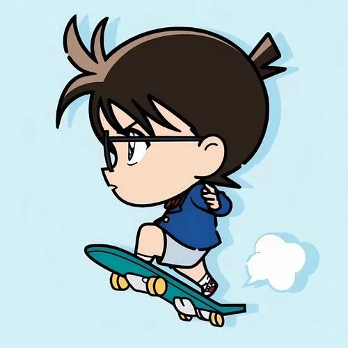 54 Ảnh Anime Conan Chibi Cute đầu to kính tròn mắt long lanh hợp làm ảnh đại diện